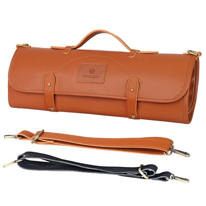 Professional Leather Chef Knife Bag Roll Bag