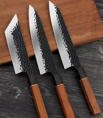 Hammer Forged Chef Knives Set Japanese Knives