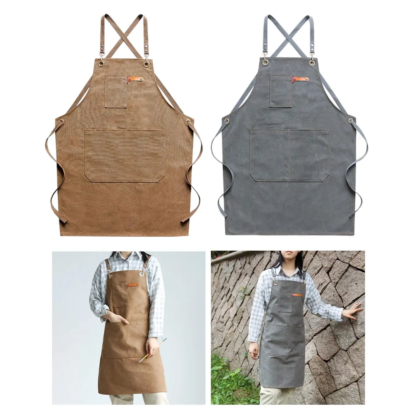 Canvas Kitchen Apron Hair Apron