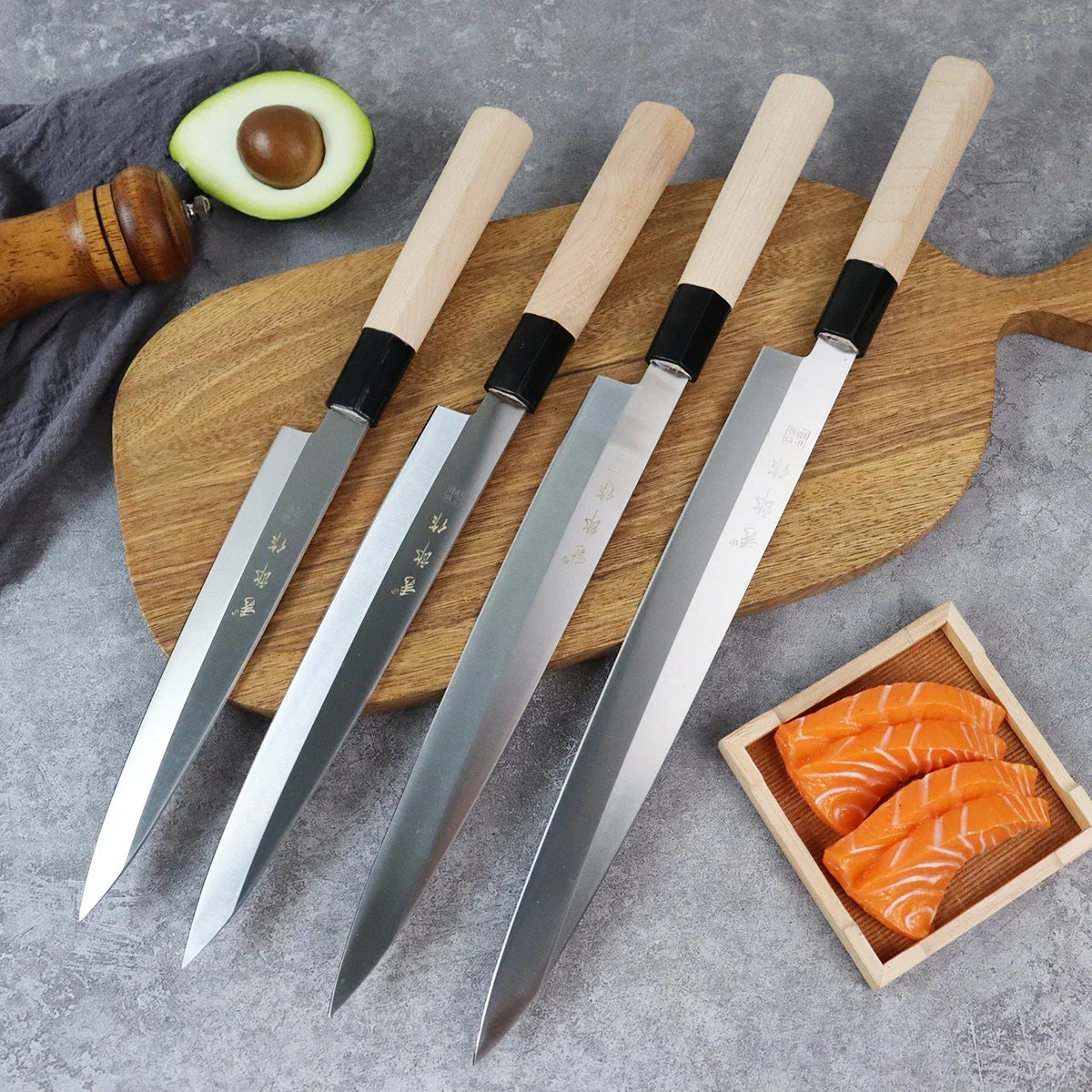 Japanese Yanagiba Sashimi Knife Set