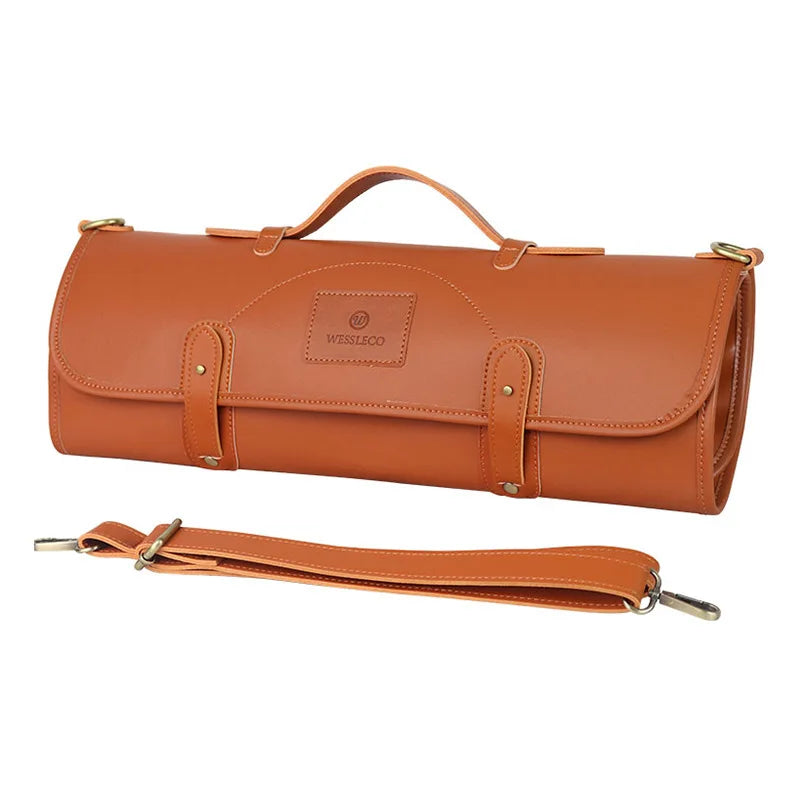 Professional Leather Chef Knife Bag Roll Bag